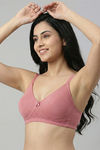 Zivame Beautiful Basics Double Layered Non Wired 3/4th Coverage T-Shirt Bra - Lobster Bisque — thumbnail 2
